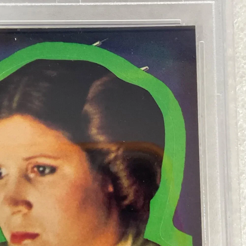 Star Wars 1977 Princess Leia Organa Sticker Card #2 PSA 7 CERT#73557173